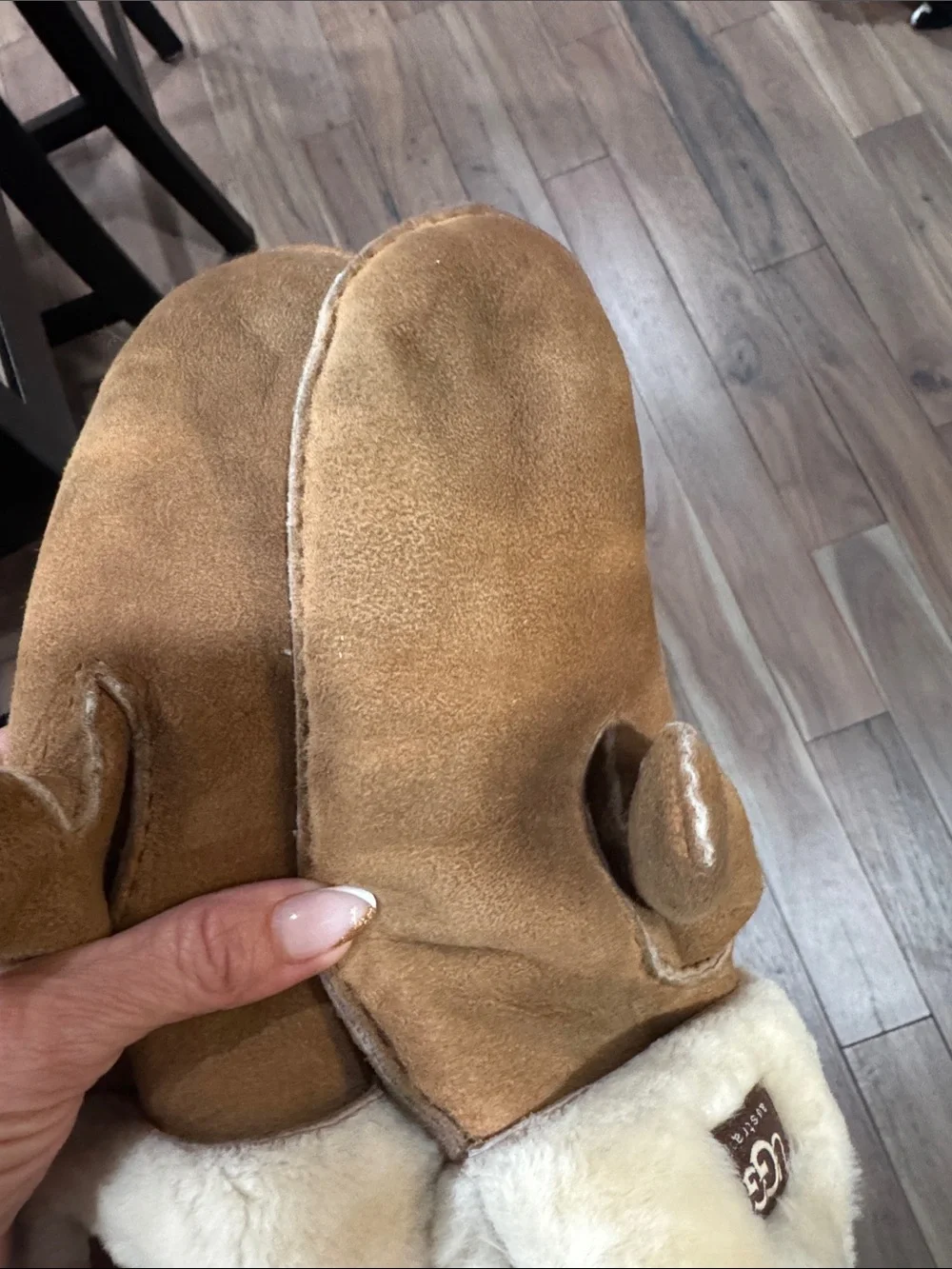 UGG Women’s Chestnut Shearling Lined Mittens